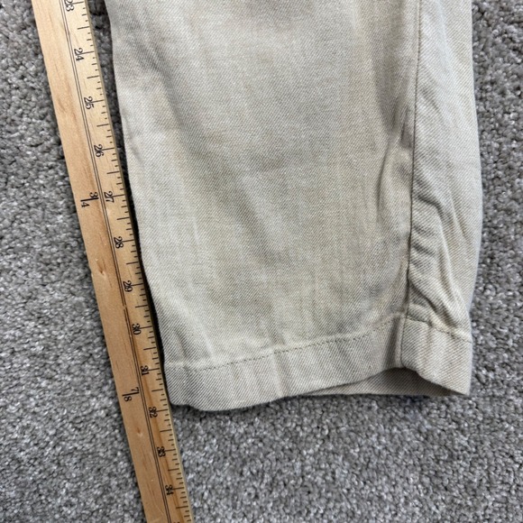 Tommy Bahama Mens Size Medium Linen Blend Drawstring Pants Beige Khaki - Picture 6 of 7